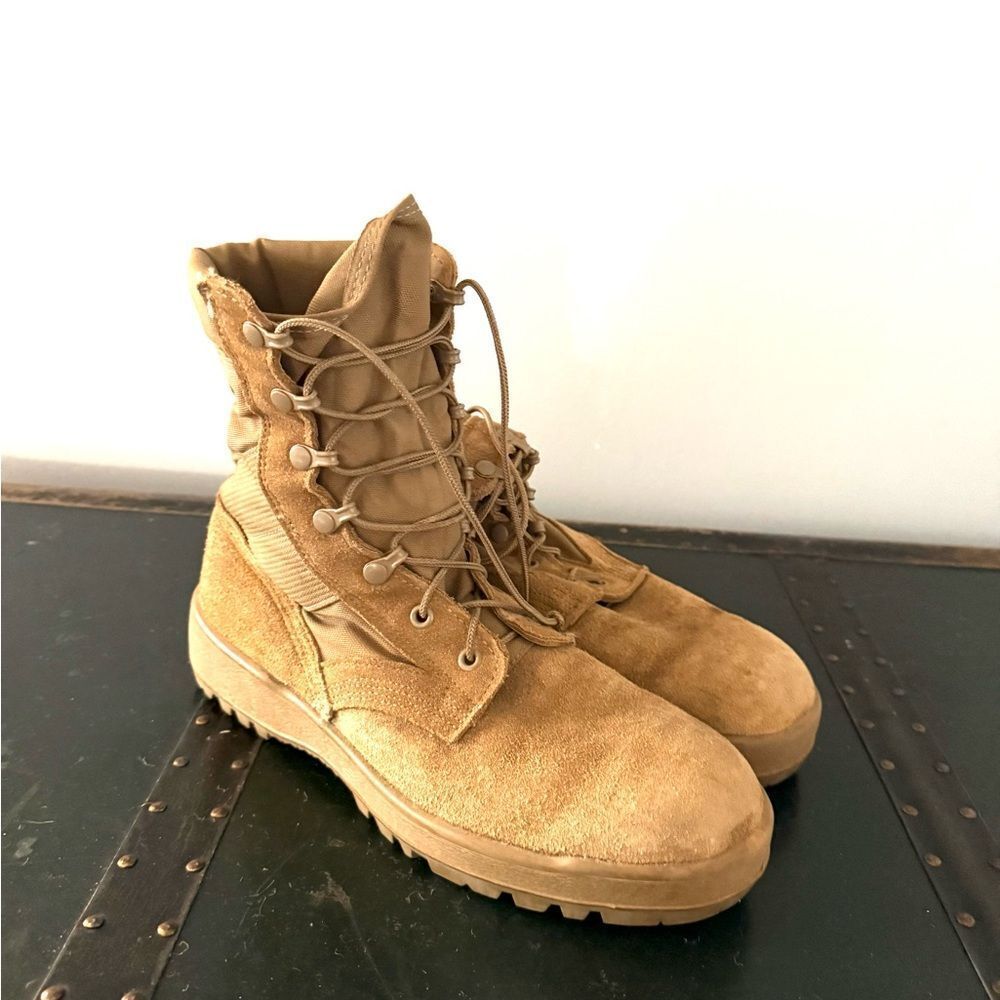 McRae Footwear Military Combat Boots Vibram Men's Size 9.5 R Tan